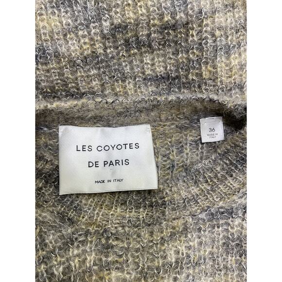 Les Coyotes De Paris 'Morris' Green M�lange Cashmere Sweater Vest Size 4 - Picture 3 of 4